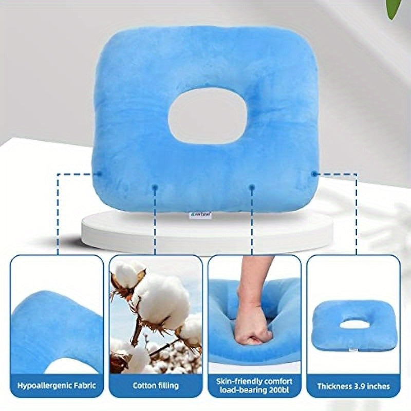 Donut Pillow Tailbone Pain Relief Cushion Bed SoresButt Donut Pillow Anti-Decubitus Pad-Breathable for Hemorrhoids After Surgery Pregnancy Pressure Sores.